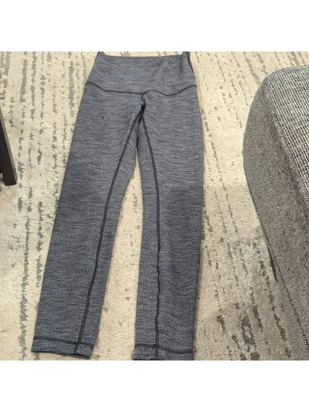 Lululemon Wunder Under Pant (Roll Down) Coco Pique Black